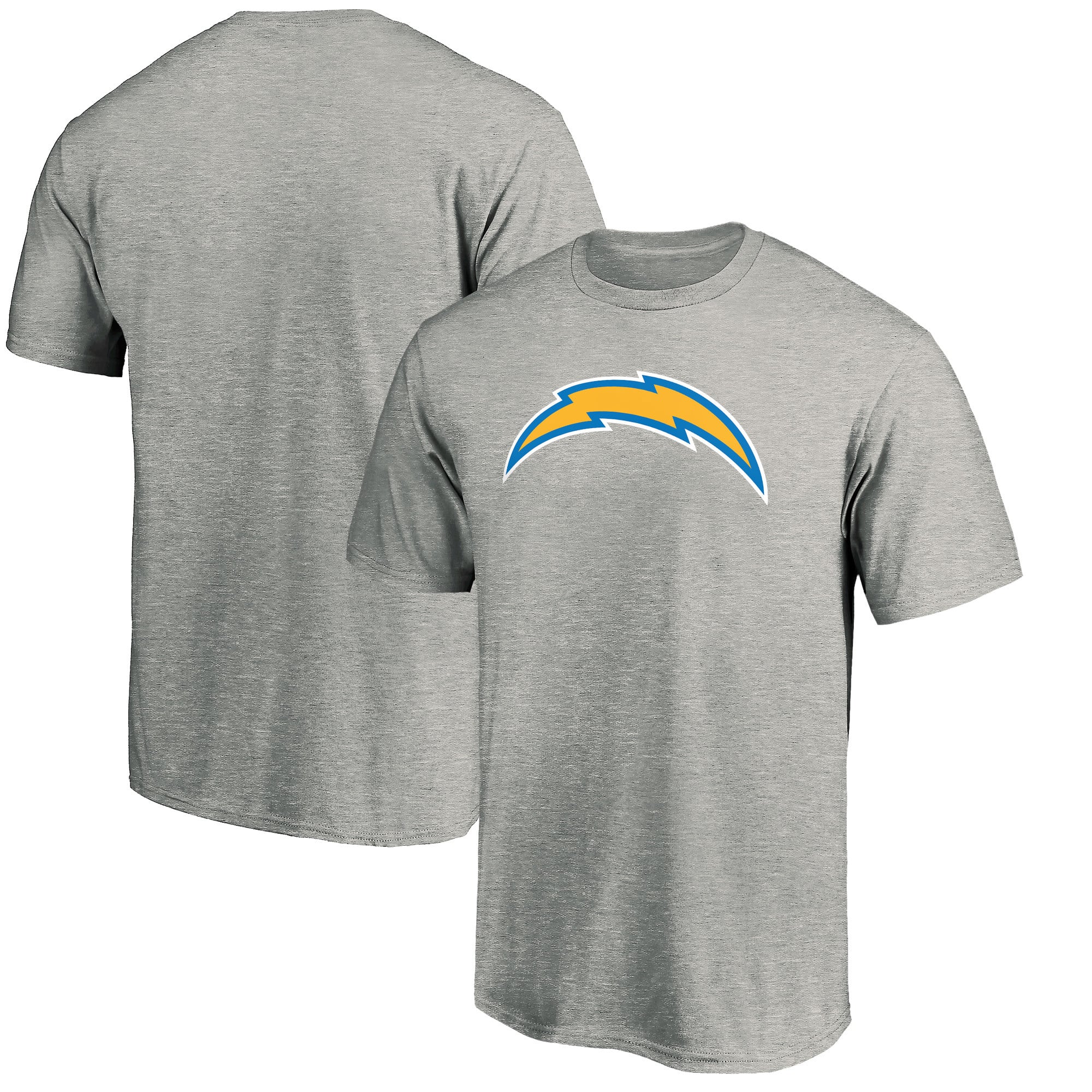 Men’s Fanatics Heather Gray Los Angeles Chargers Primary Logo T-Shirt Men’s Fanatics Heather Gray Los Angeles Chargers Primary Logo T-Shirt