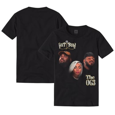 Men's Black Hit Row Faces T-Shirt