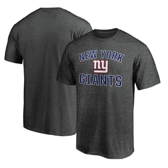 Men's Fanatics Heather Charcoal New York Giants Victory Arch T-Shirt