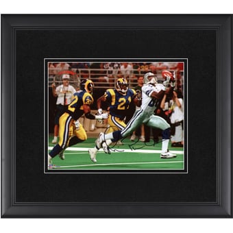 Michael Irvin Dallas Cowboys Autographed Framed 8" x 10" vs. St. Louis Rams Photograph