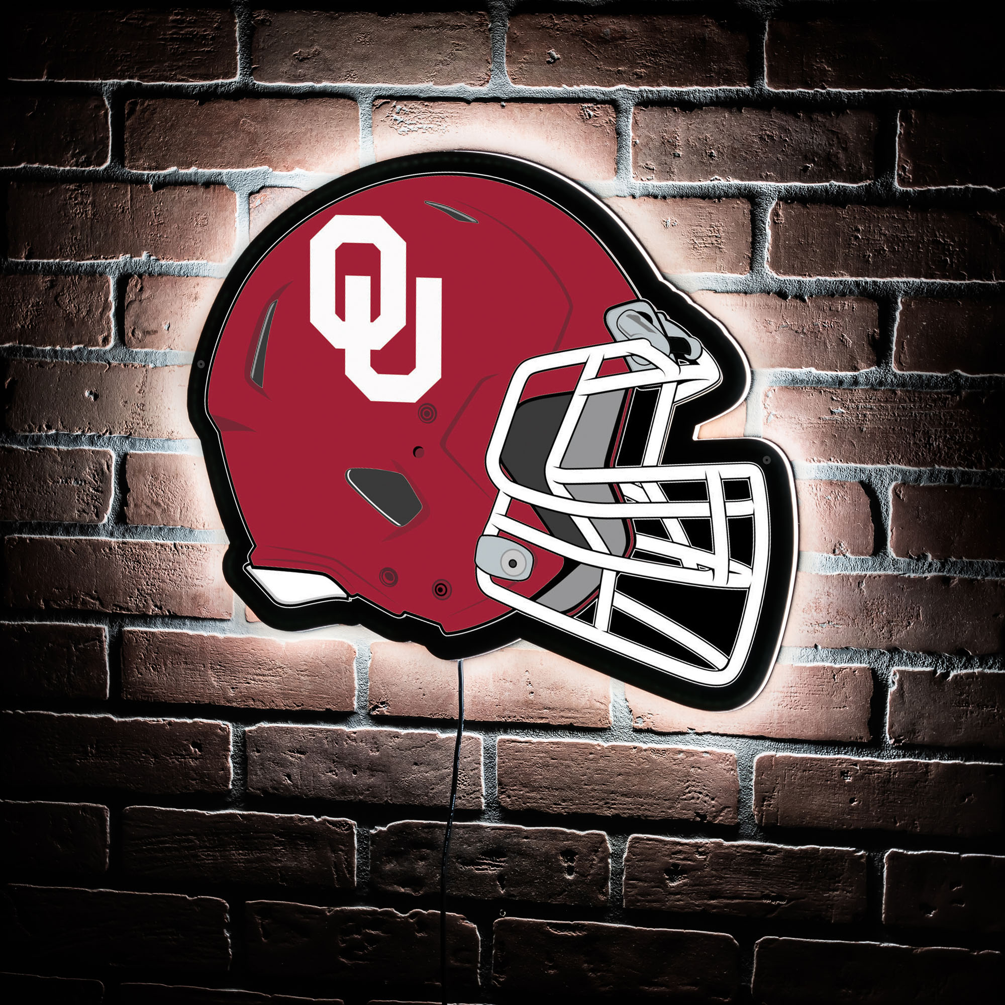 Oklahoma Sooners LED Wall Helmet