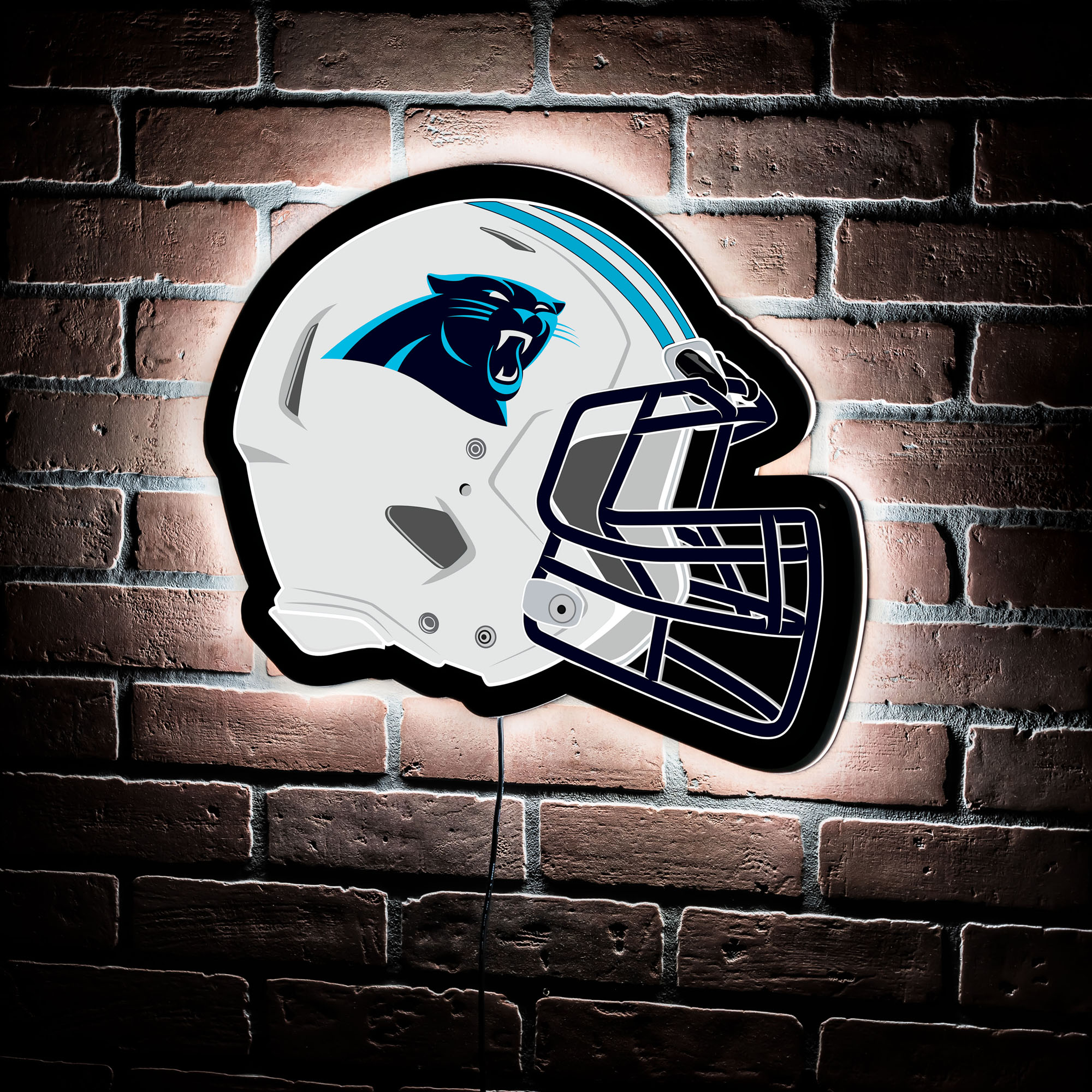 NFL Backlit Helmet Wall Sign - Carolina Panthers