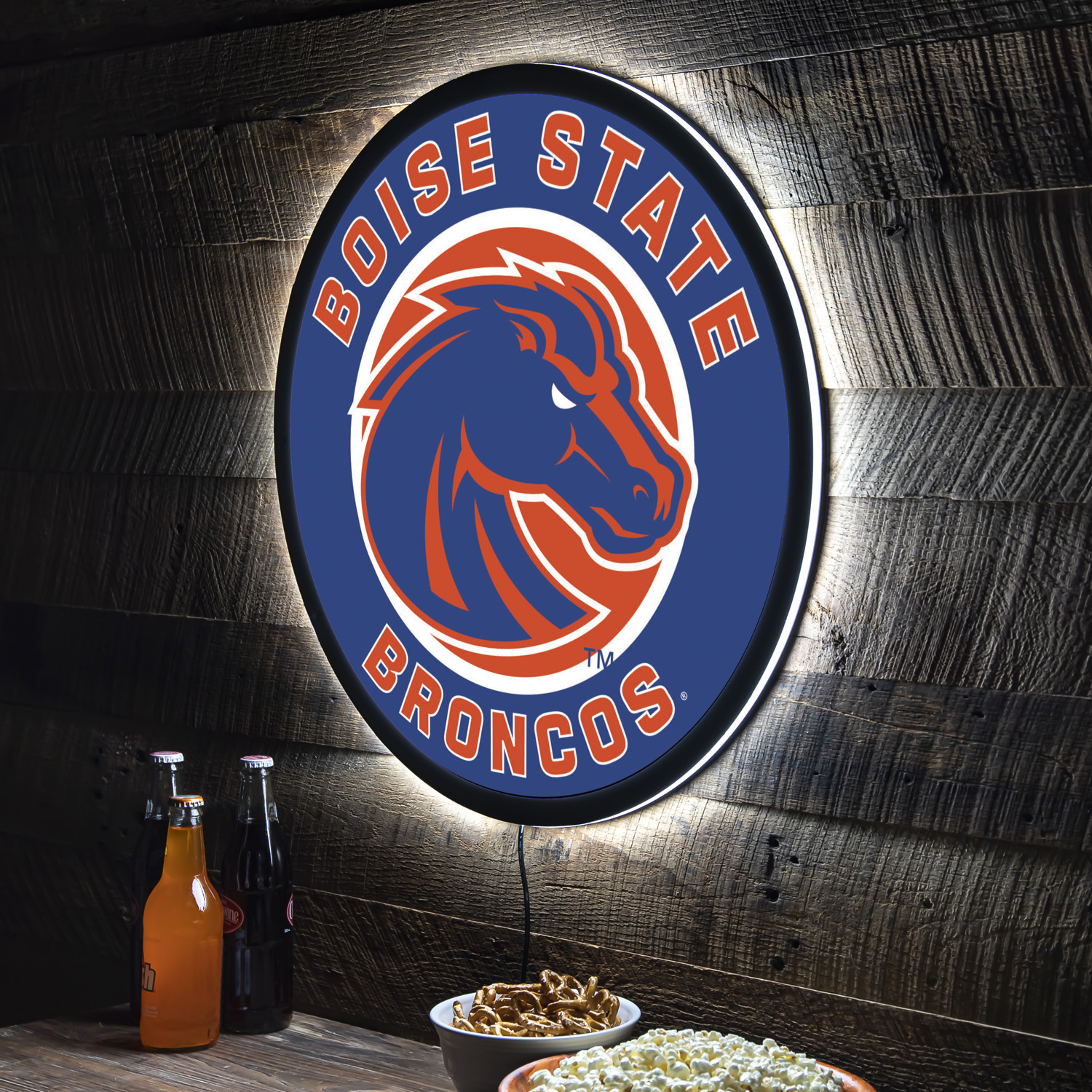 Boise State Broncos LED XL Round Wall Décor