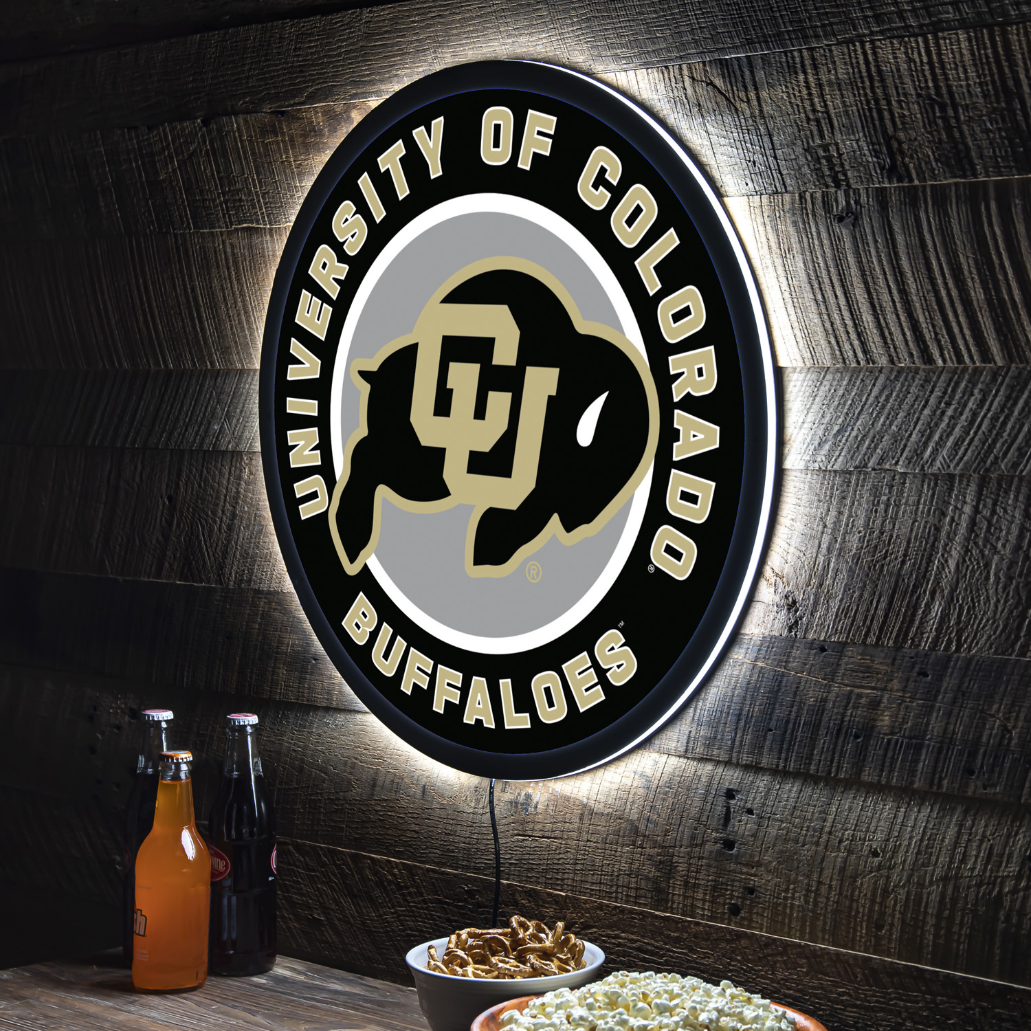 Colorado Buffaloes LED XL Round Wall Décor