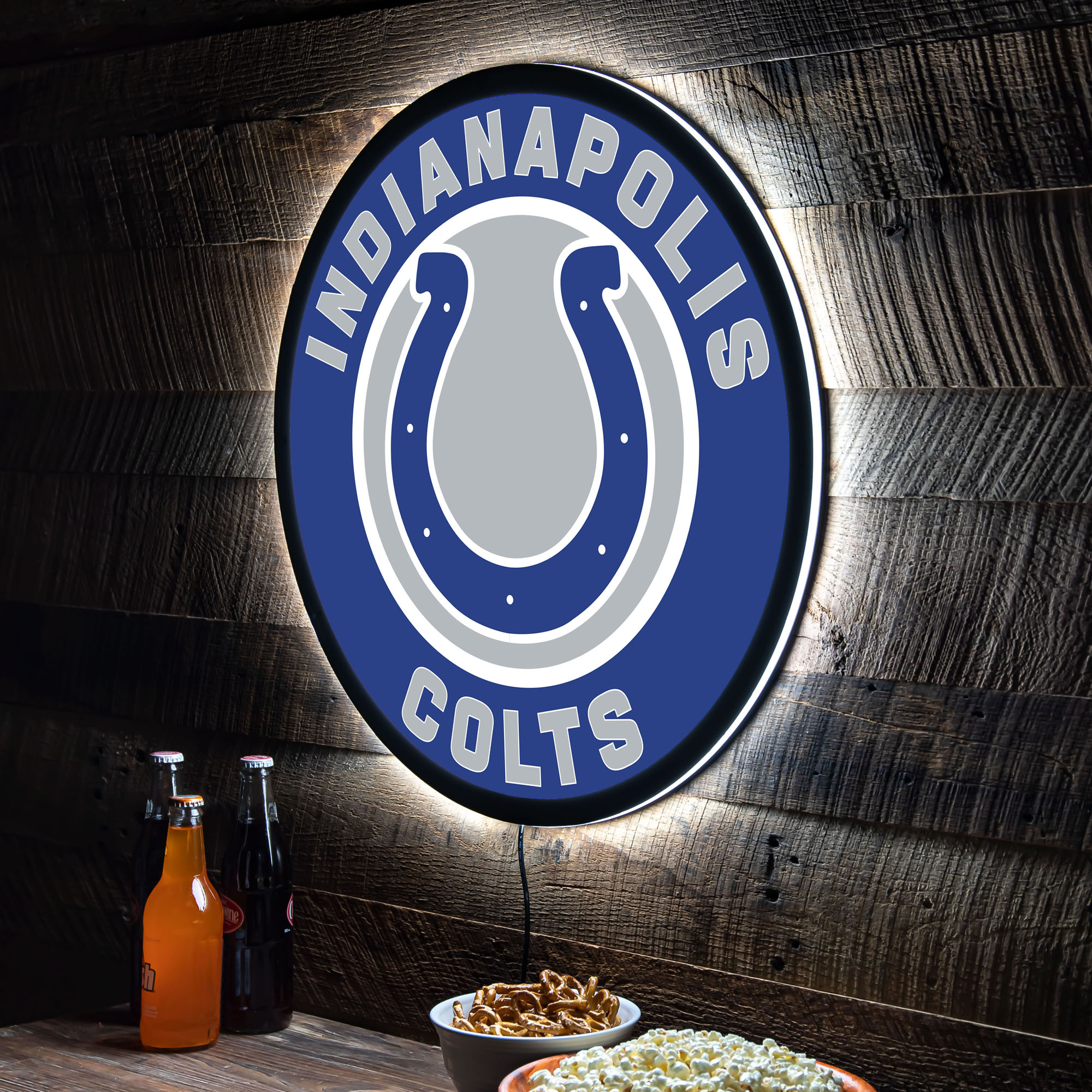 Indianapolis Colts LED XL Round Wall Décor