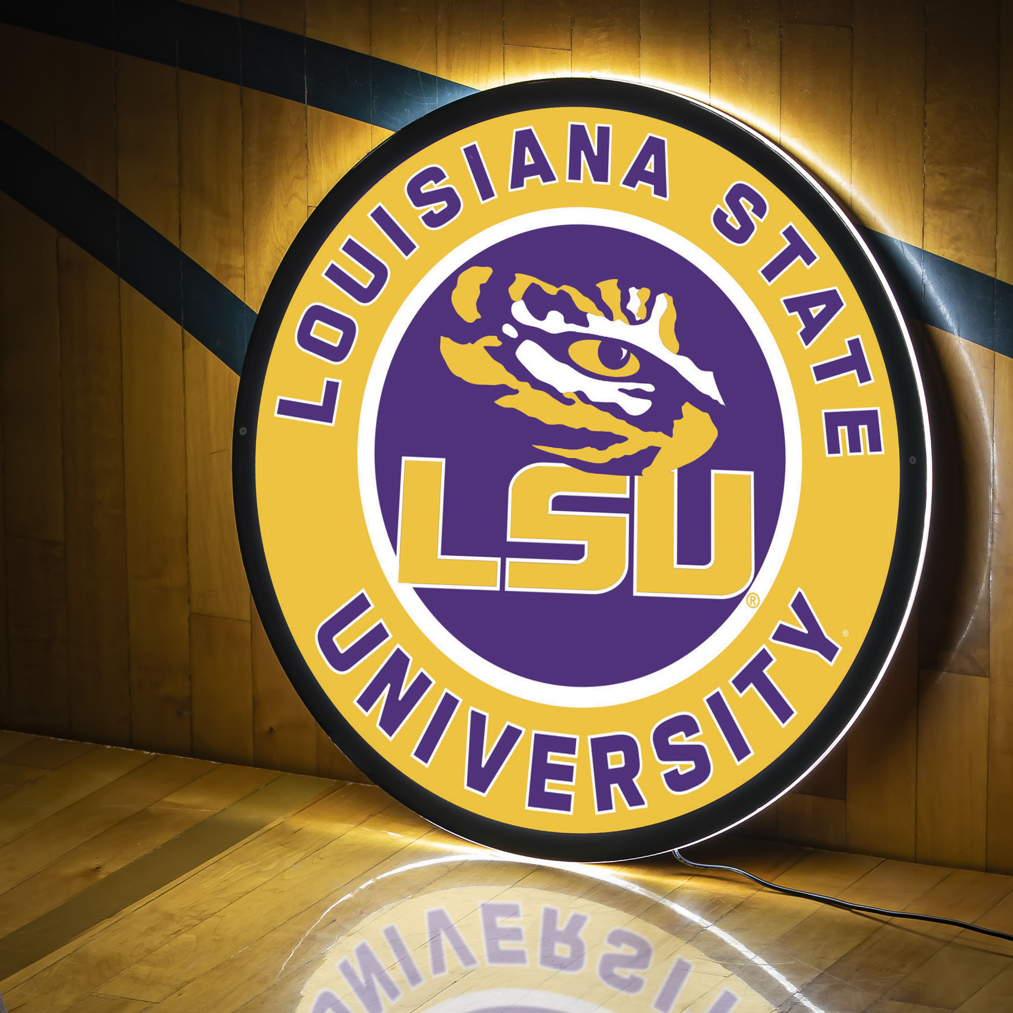 LSU Tigers LED XL Round Wall Décor LSU Tigers LED XL Round Wall Décor