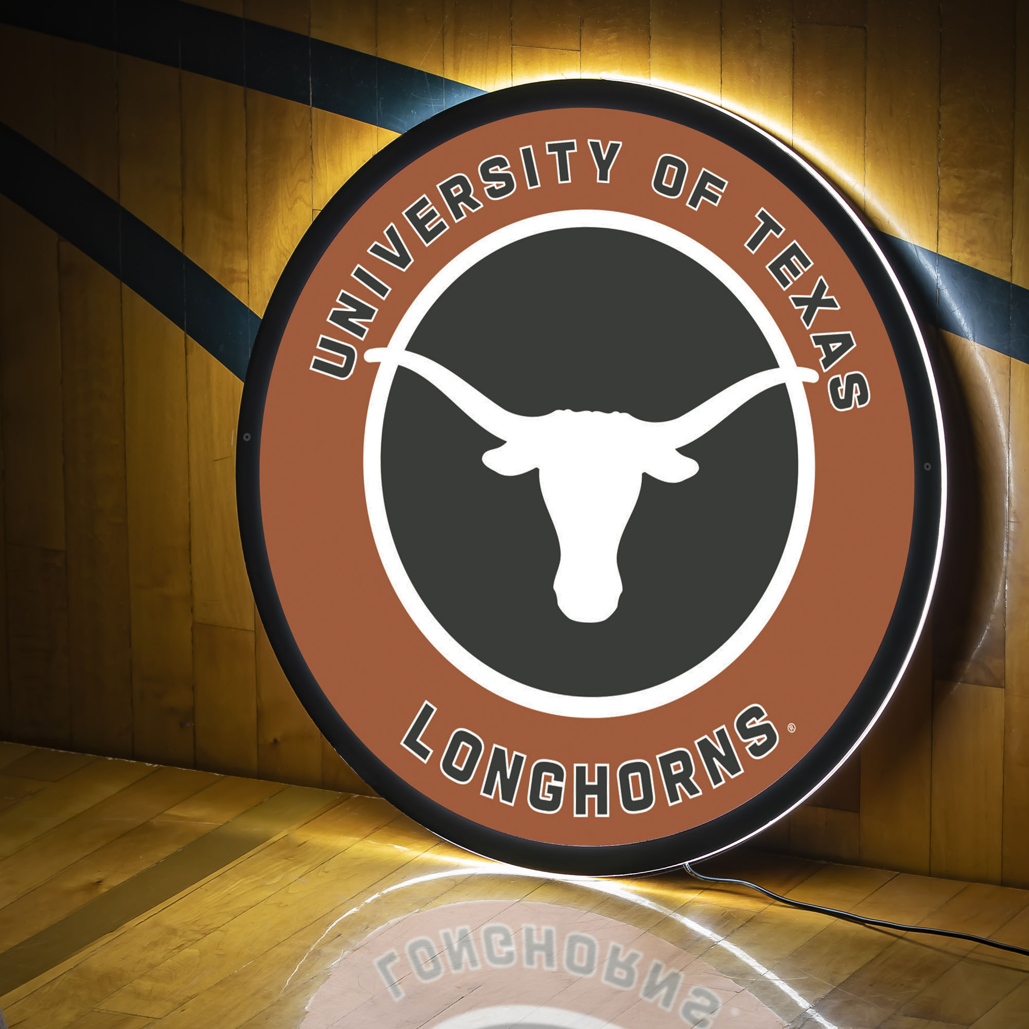 Texas Longhorns LED XL Round Wall Décor Texas Longhorns LED XL Round Wall Décor