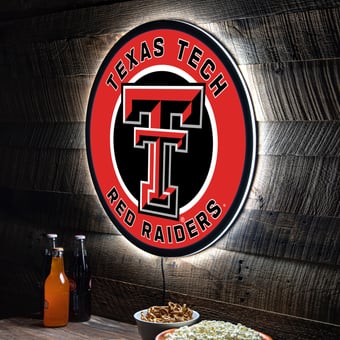 Texas Tech Red Raiders LED XL Round Wall Décor