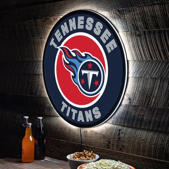 Tennessee Titans LED XL Round Wall Décor