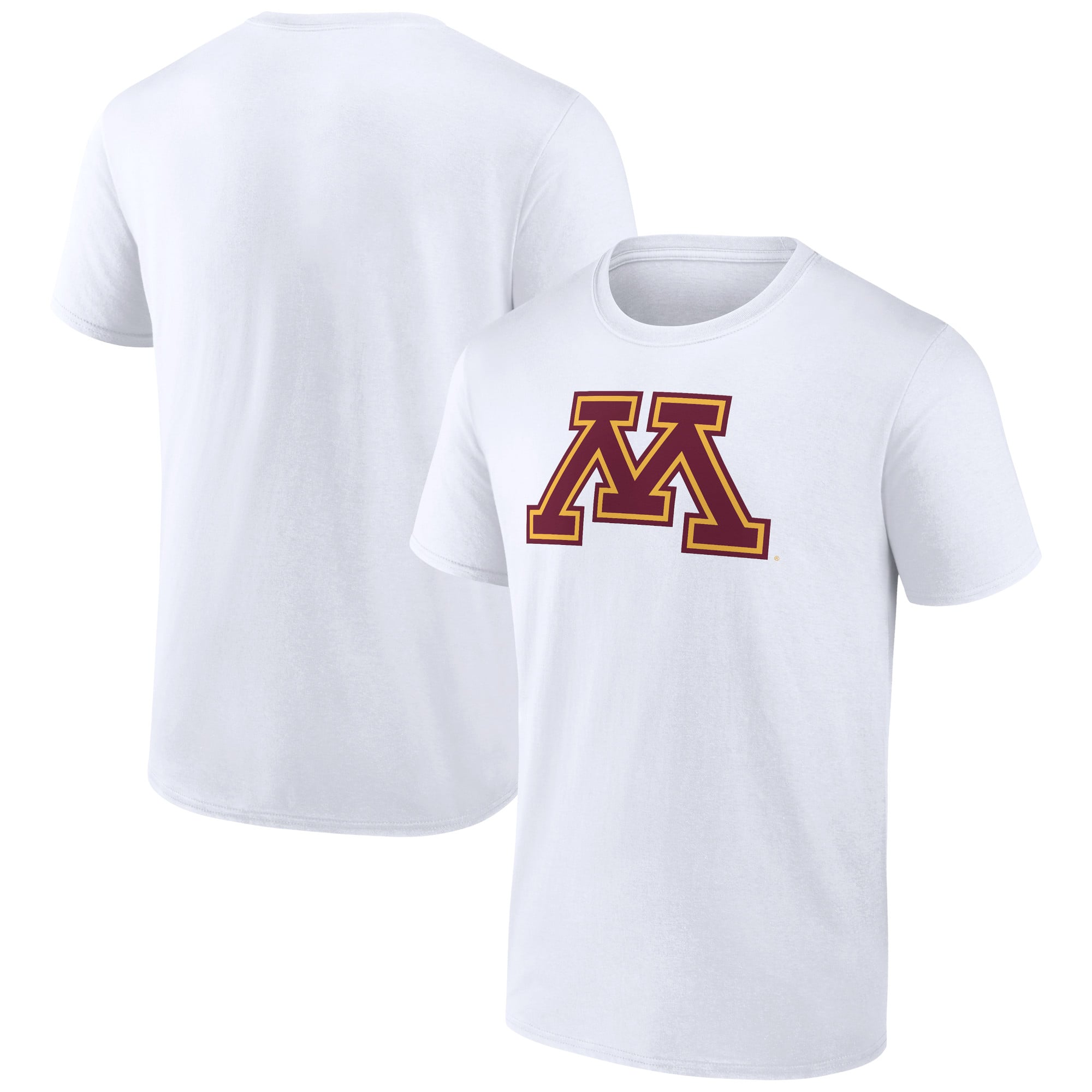 Men's White Minnesota Golden Gophers Logo T-Shirt
