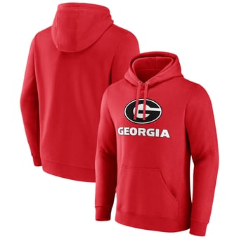 Men's Red Georgia Bulldogs Lockup Team Pullover Hoodie