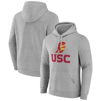 Men's Gray USC Trojans Lockup Team Pullover Hoodie