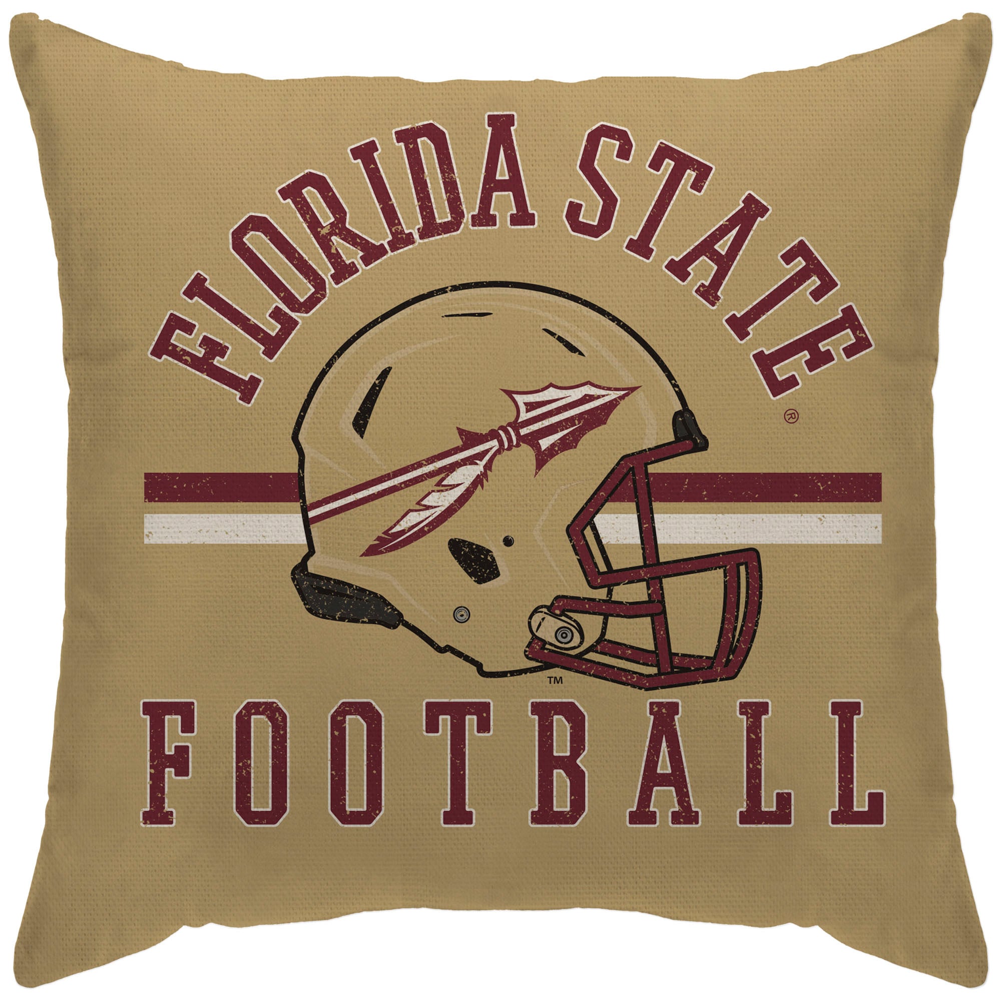 Florida State Seminoles 18'' x 18'' Helmet Logo Duck Cloth Décor Pillow Cover