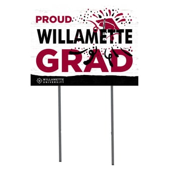 Willamette Bearcats 18'' x 24'' Proud Graduate Yard Sign