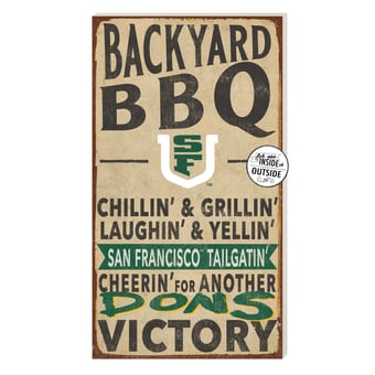 San Francisco Dons 11'' x 20'' Indoor/Outdoor BBQ Sign