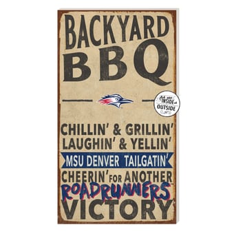 MSU Denver Roadrunners 11'' x 20'' Indoor/Outdoor BBQ Sign