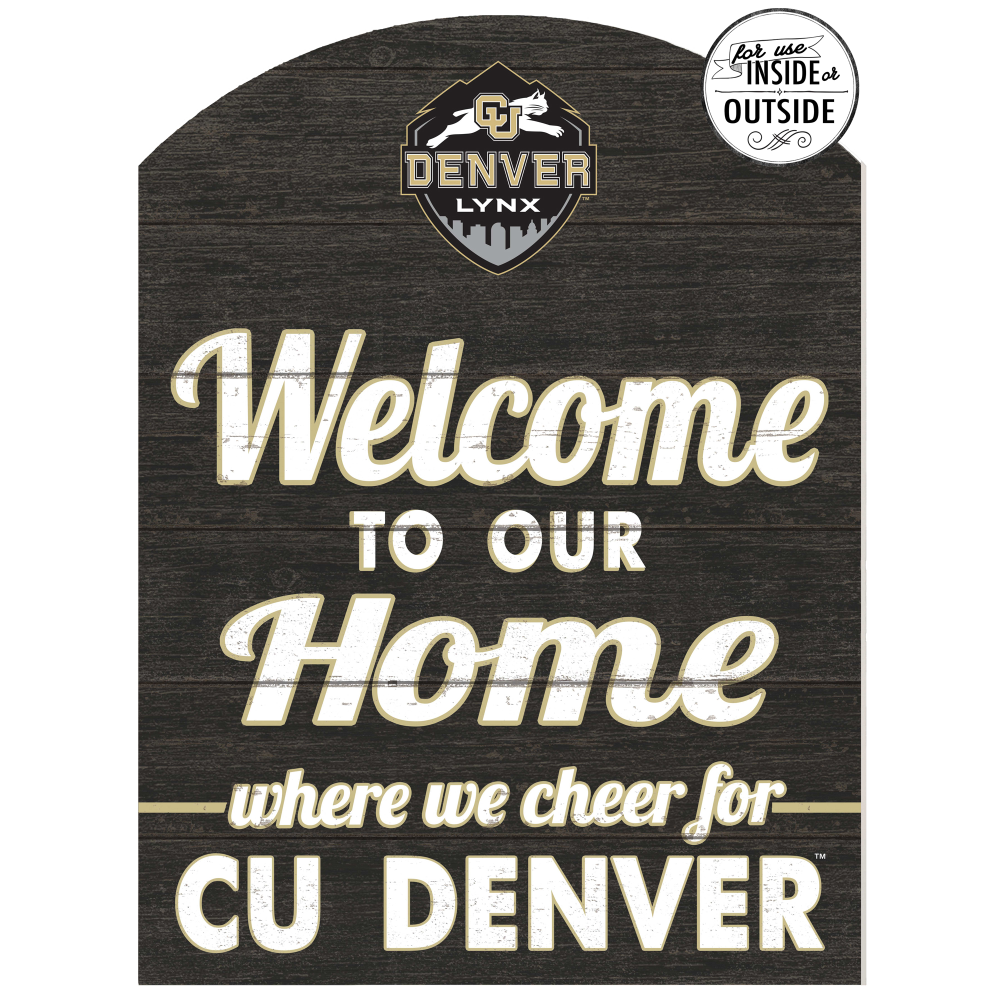 CU Denver Lynx 16'' x 22'' Marquee Sign