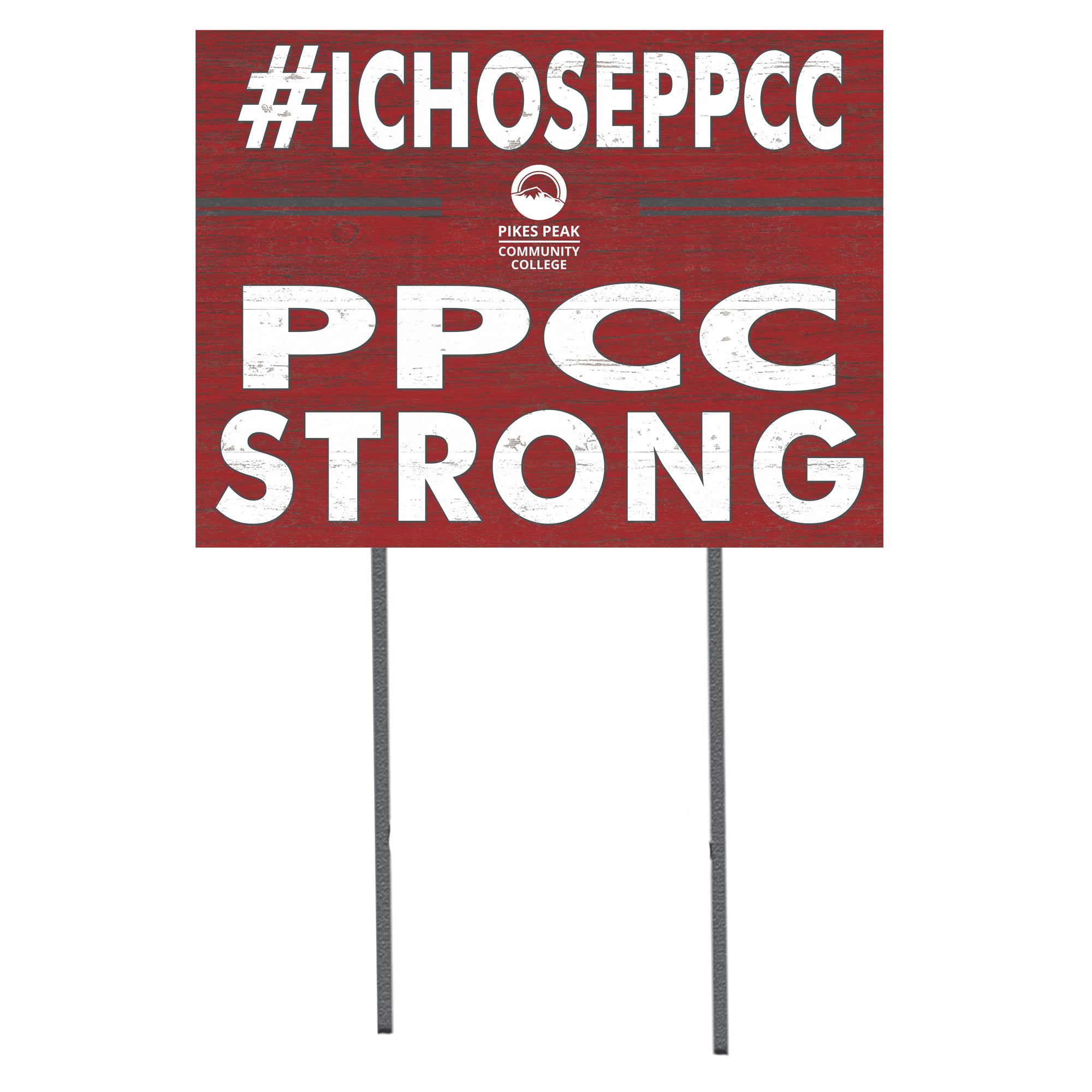 Pikes Peak State College 18'' x 24'' I Chose Lawn Sign