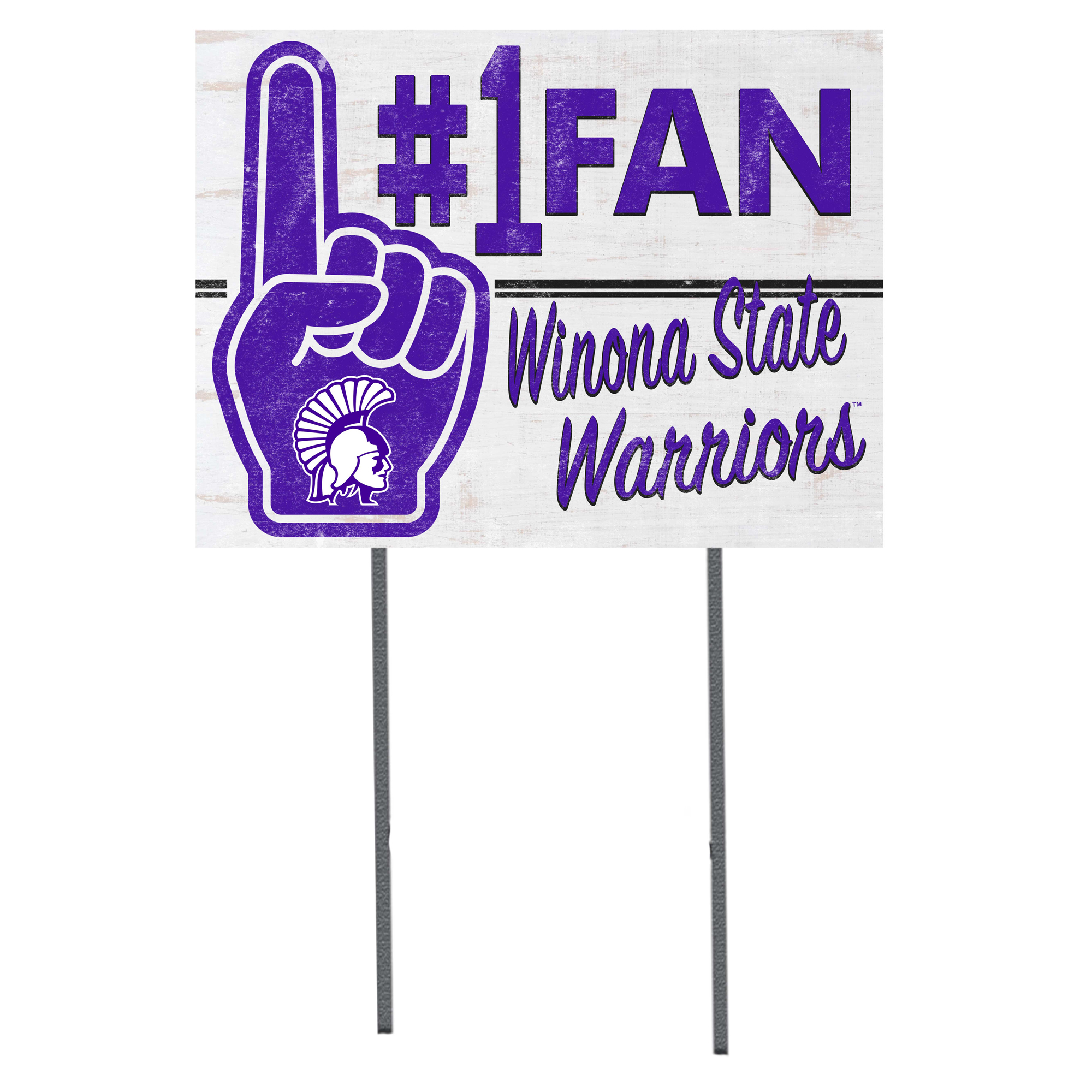 Winona State Warriors 18'' x 24'' #1 Fan Yard Sign