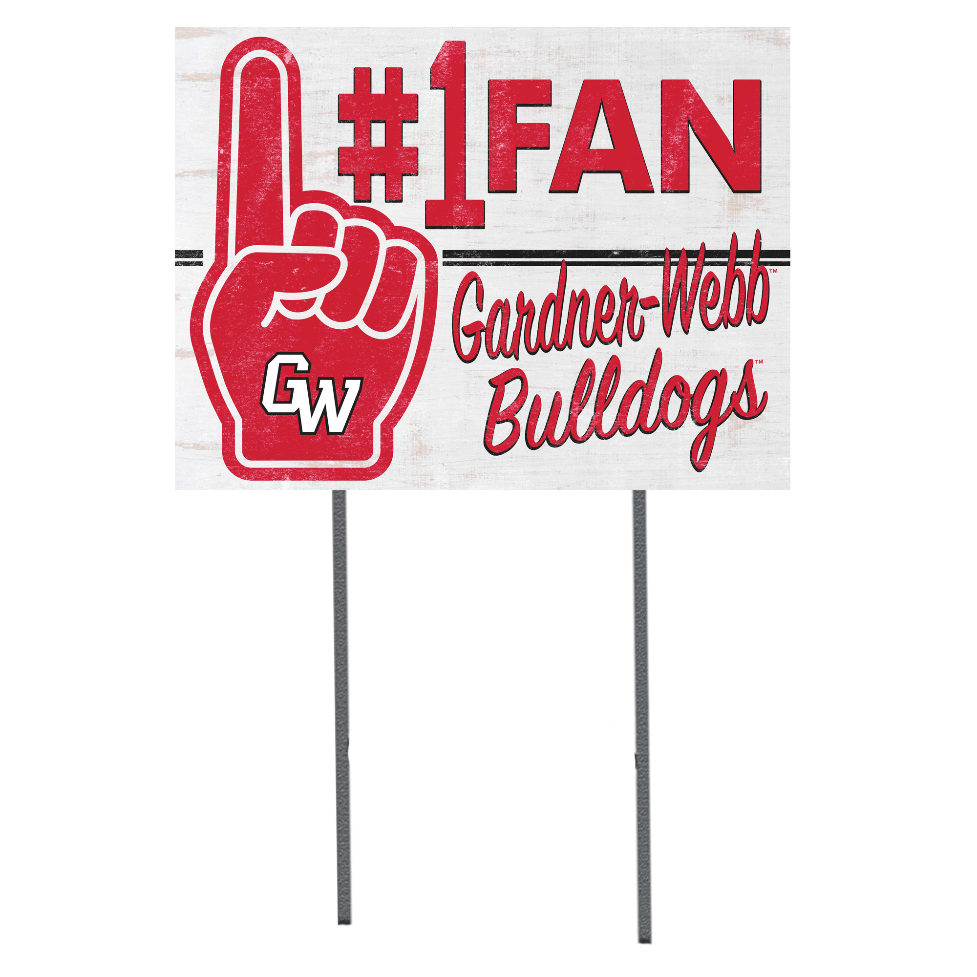 Gardner-Webb Bulldogs 18'' x 24'' #1 Fan Yard Sign