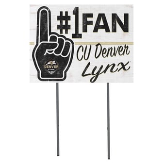 CU Denver Lynx 18'' x 24'' #1 Fan Yard Sign