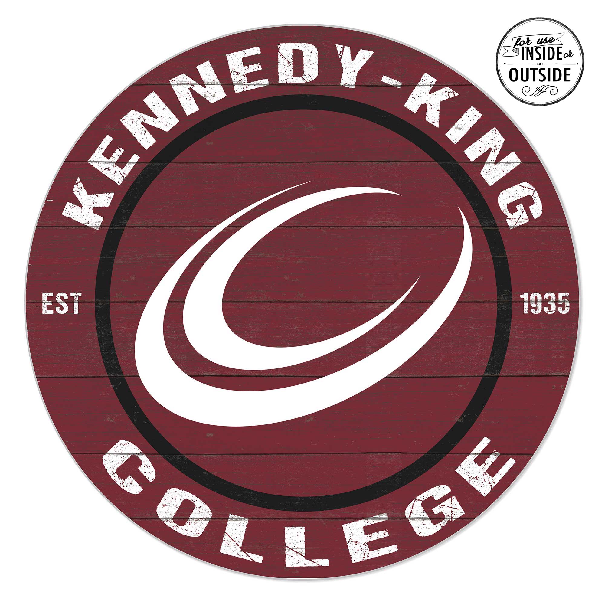Kennedy-King College Statesmen 20'' x 20'' Indoor/Outdoor Circle Sign