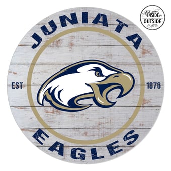 Juniata Eagles 20'' x 20'' Indoor/Outdoor Weathered Circle Sign