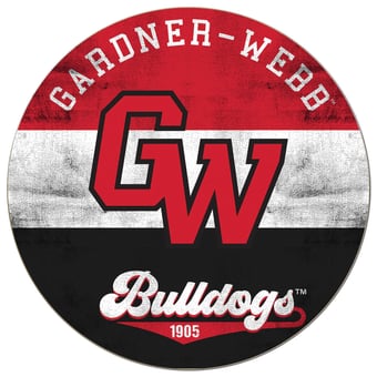 Gardner-Webb Bulldogs 20'' x 20'' Retro Logo Circle Sign