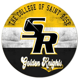 Saint Rose Golden Knights 20'' x 20'' Retro Logo Circle Sign