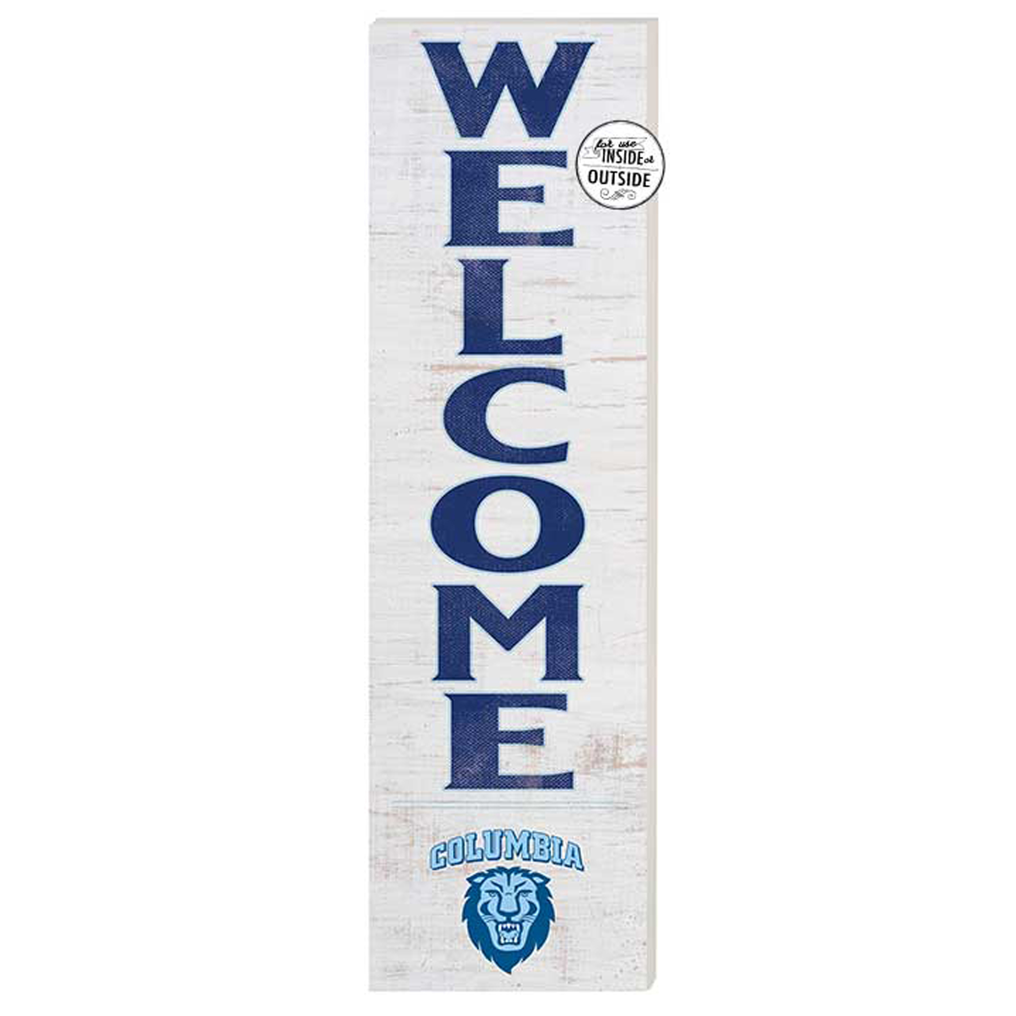 Columbia University 10'' x 35'' Indoor/Outdoor Welcome Sign