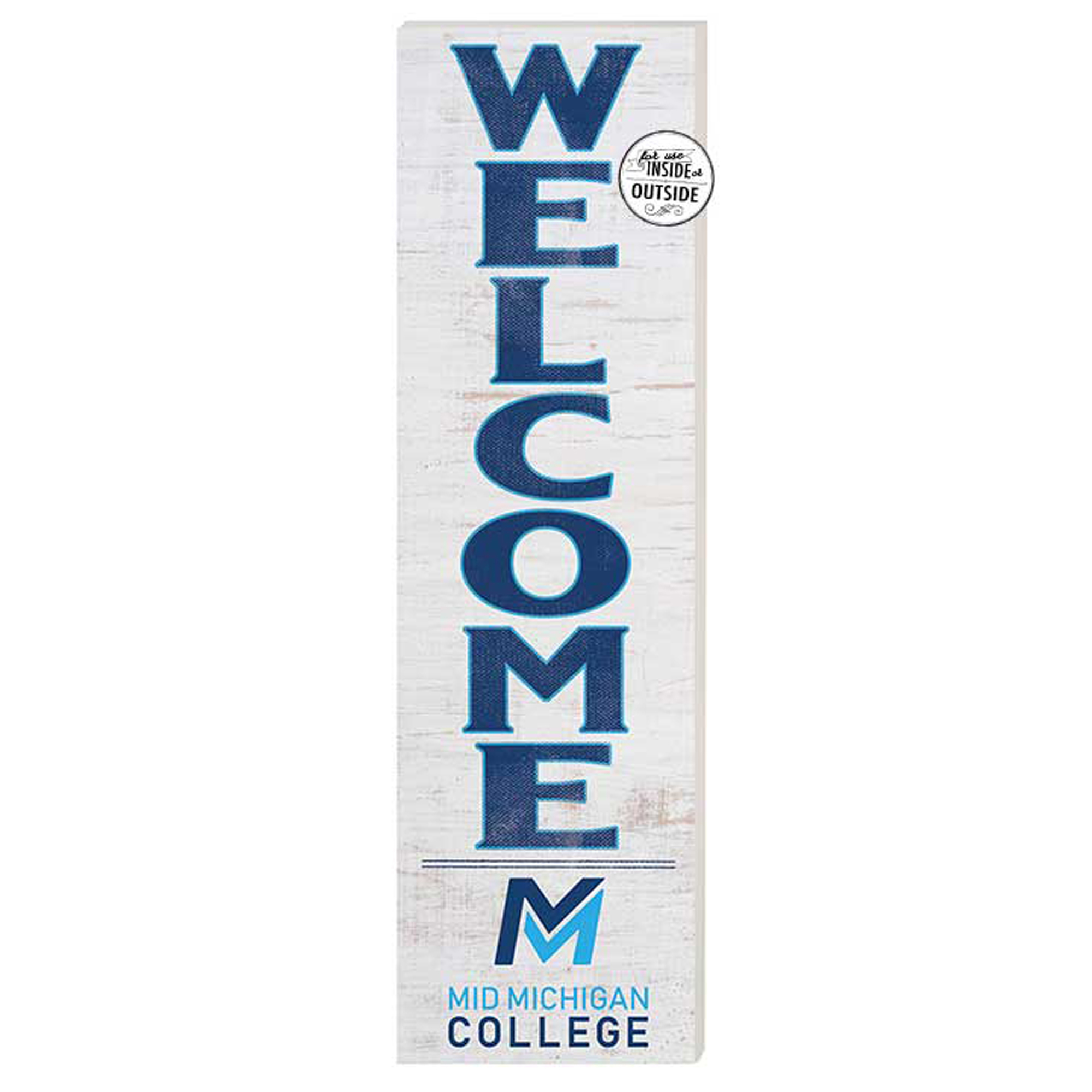 Mid Michigan College 10'' x 35'' Indoor/Outdoor Welcome Sign