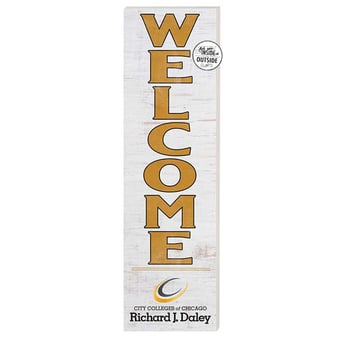 Richard J Daley College Bulldogs 10'' x 35'' Indoor/Outdoor Welcome Sign