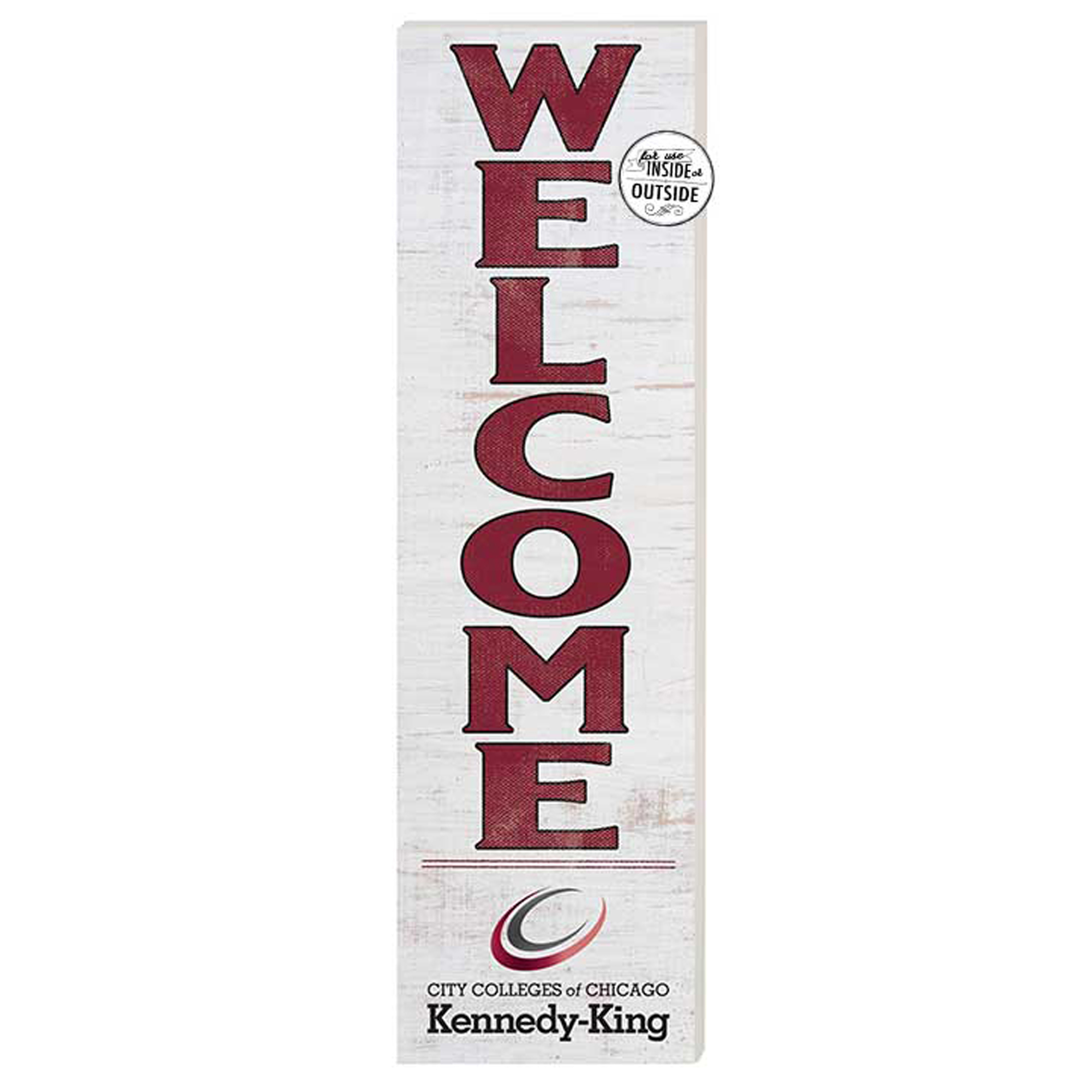 Kennedy-King College Statesmen 10'' x 35'' Indoor/Outdoor Welcome Sign
