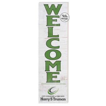 Harry S Truman College Falcons 10'' x 35'' Indoor/Outdoor Welcome Sign