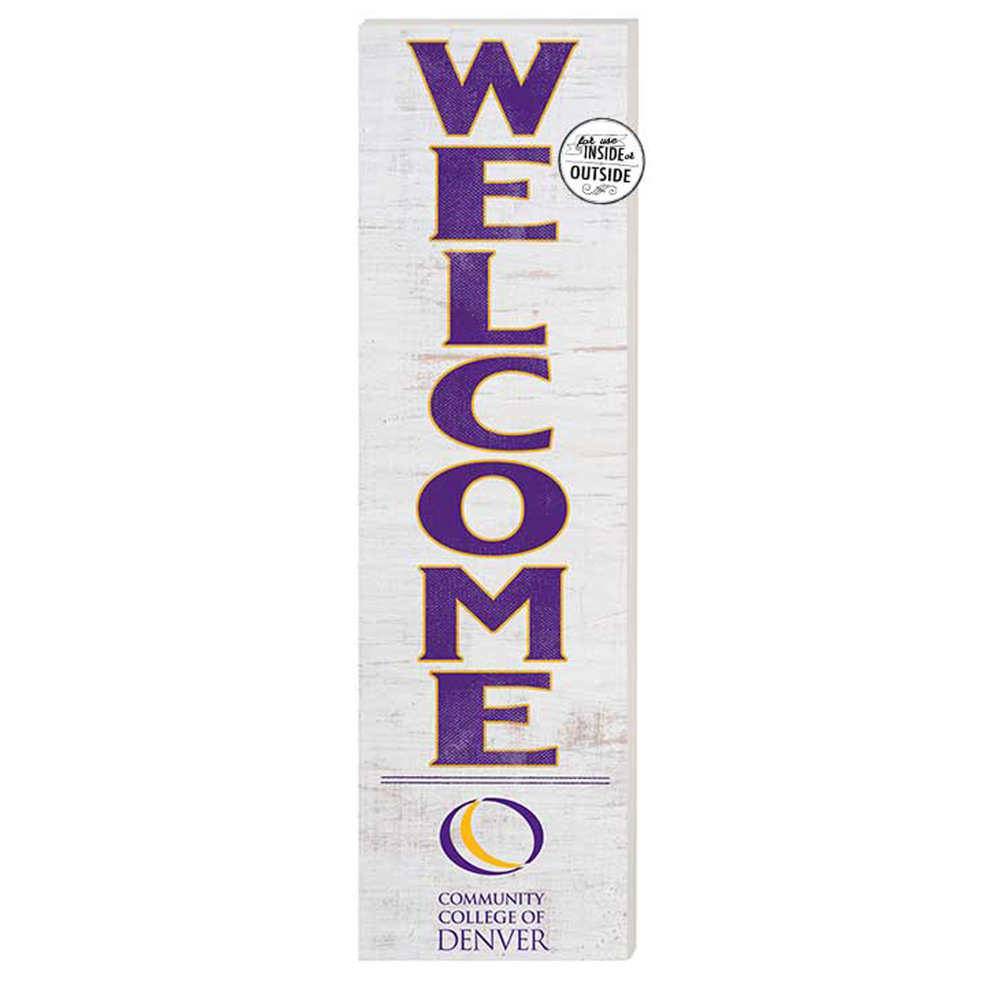 CCD CityHawks 10'' x 35'' Indoor/Outdoor Welcome Sign
