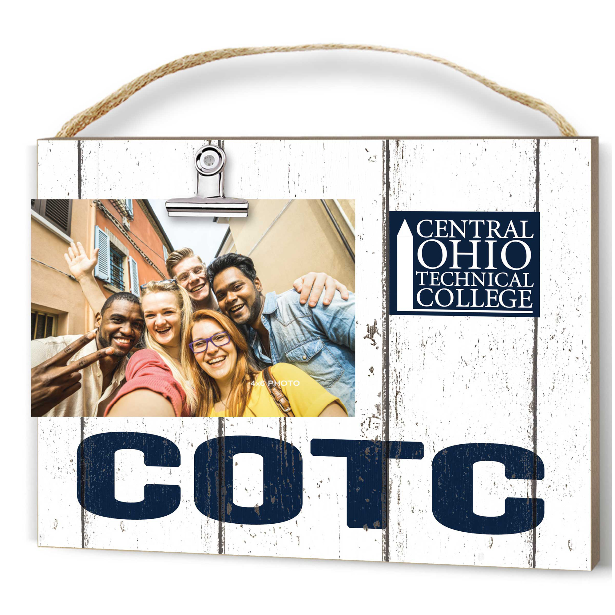 Central Ohio Technical College 8'' x 10'' Weathered Design Clip It Frame