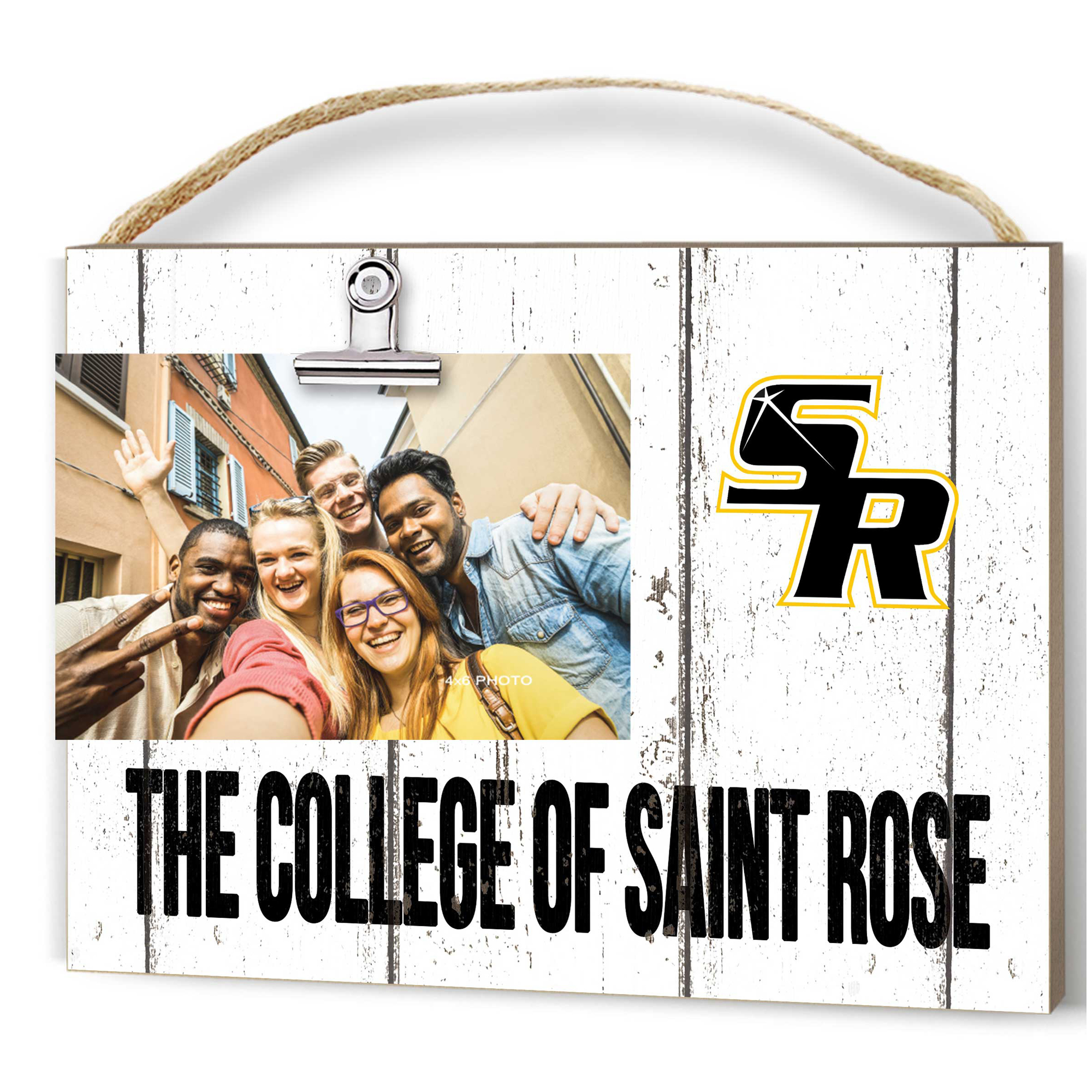 Saint Rose Golden Knights 8'' x 10'' Weathered Design Clip It Frame