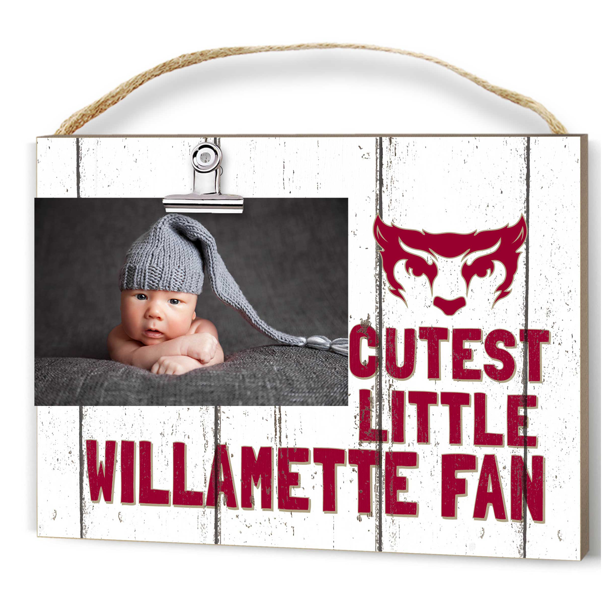 Willamette Bearcats 8'' x 10'' Cutest Little Weathered Logo Clip Photo Frame
