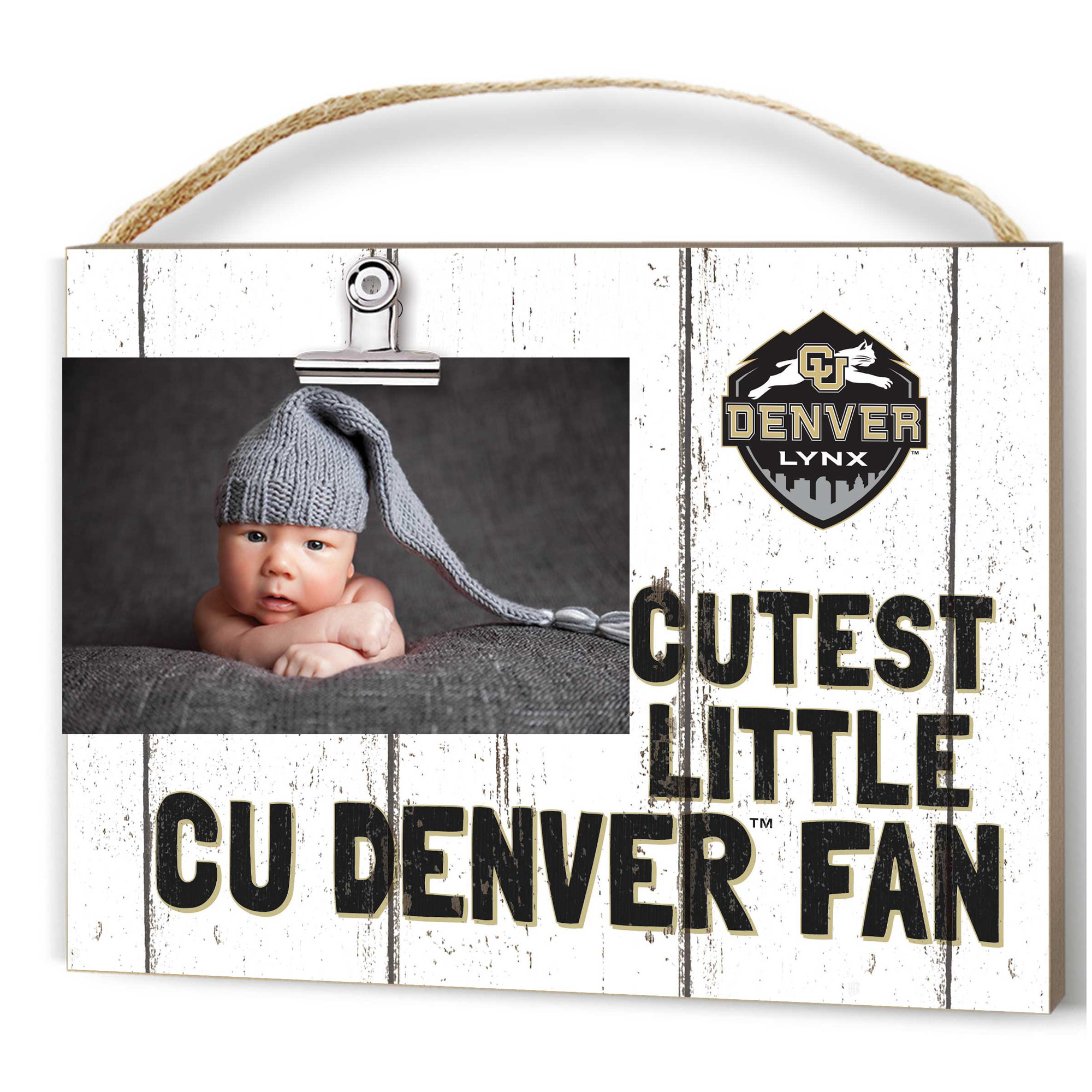 CU Denver Lynx 8'' x 10'' Cutest Little Weathered Logo Clip Photo Frame