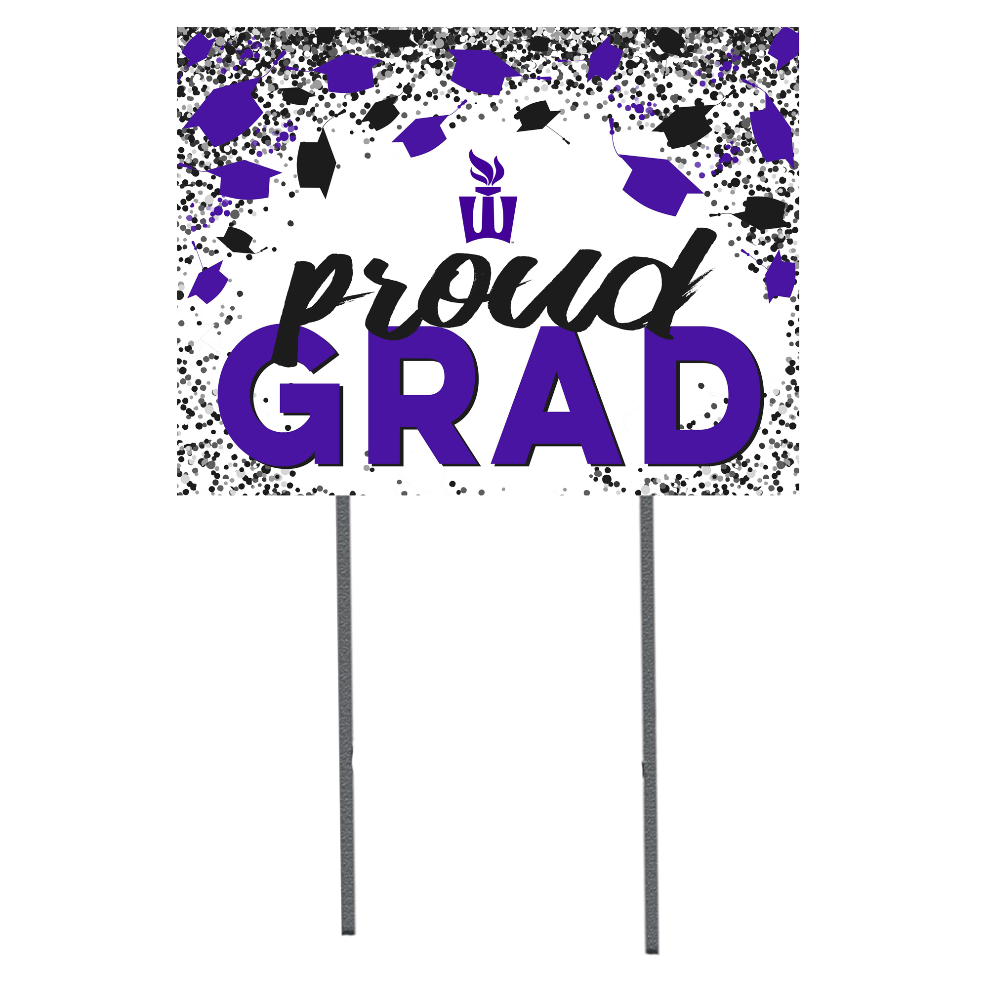 Winona State Warriors 18'' x 24'' Grad Yard Sign