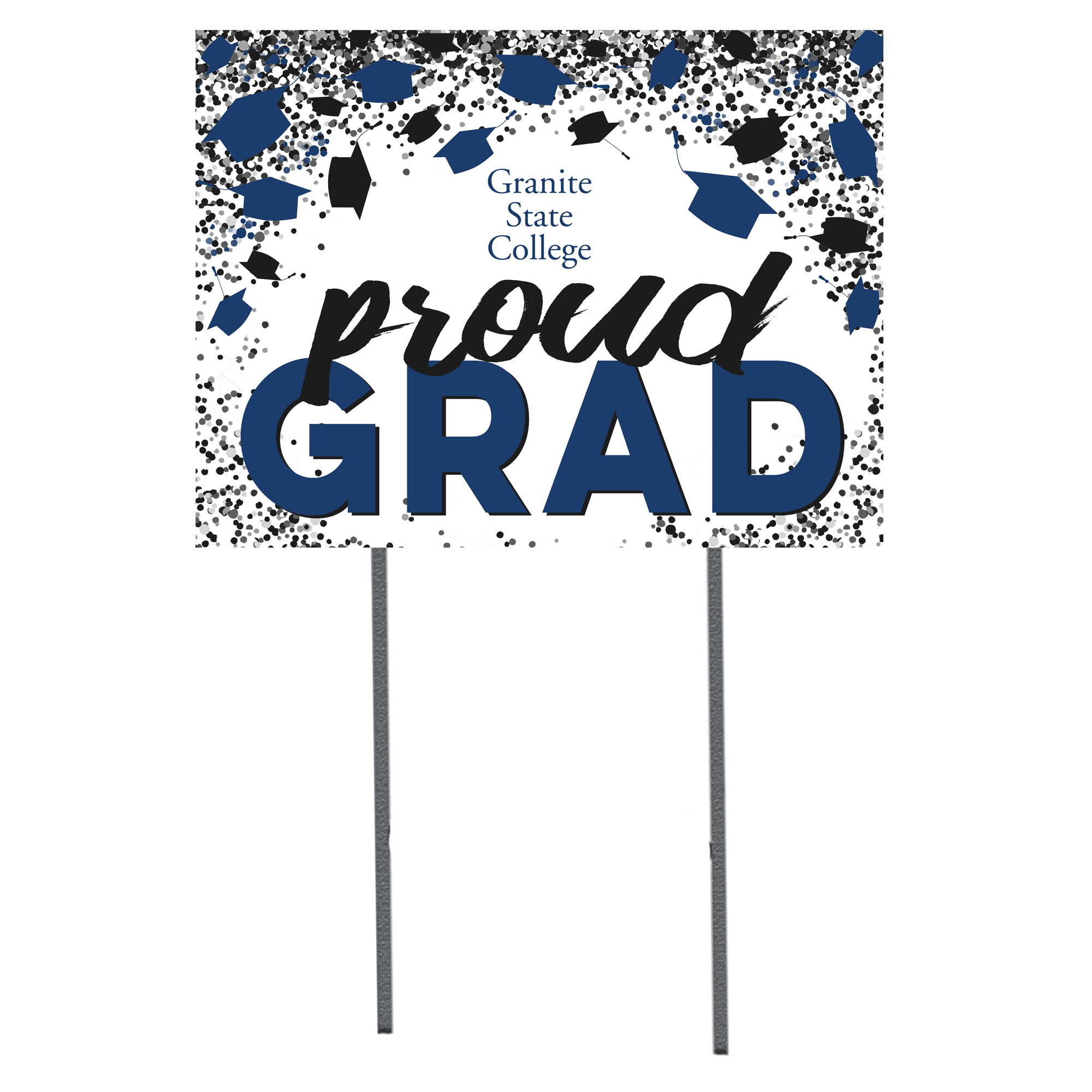 Granite State College 18'' x 24'' Grad Yard Sign