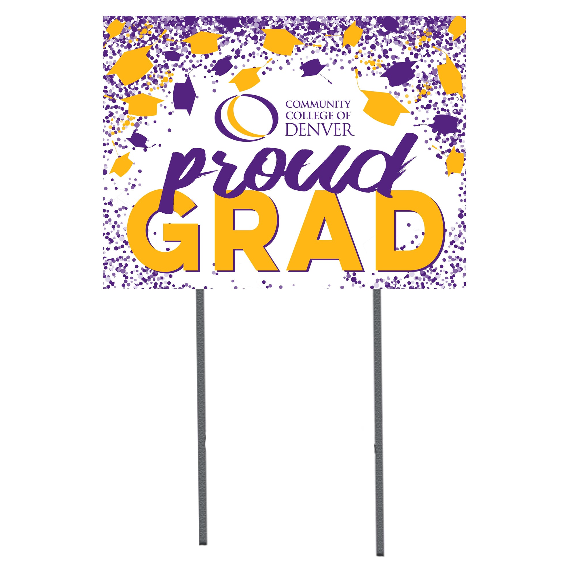 CCD CityHawks 18'' x 24'' Grad Yard Sign
