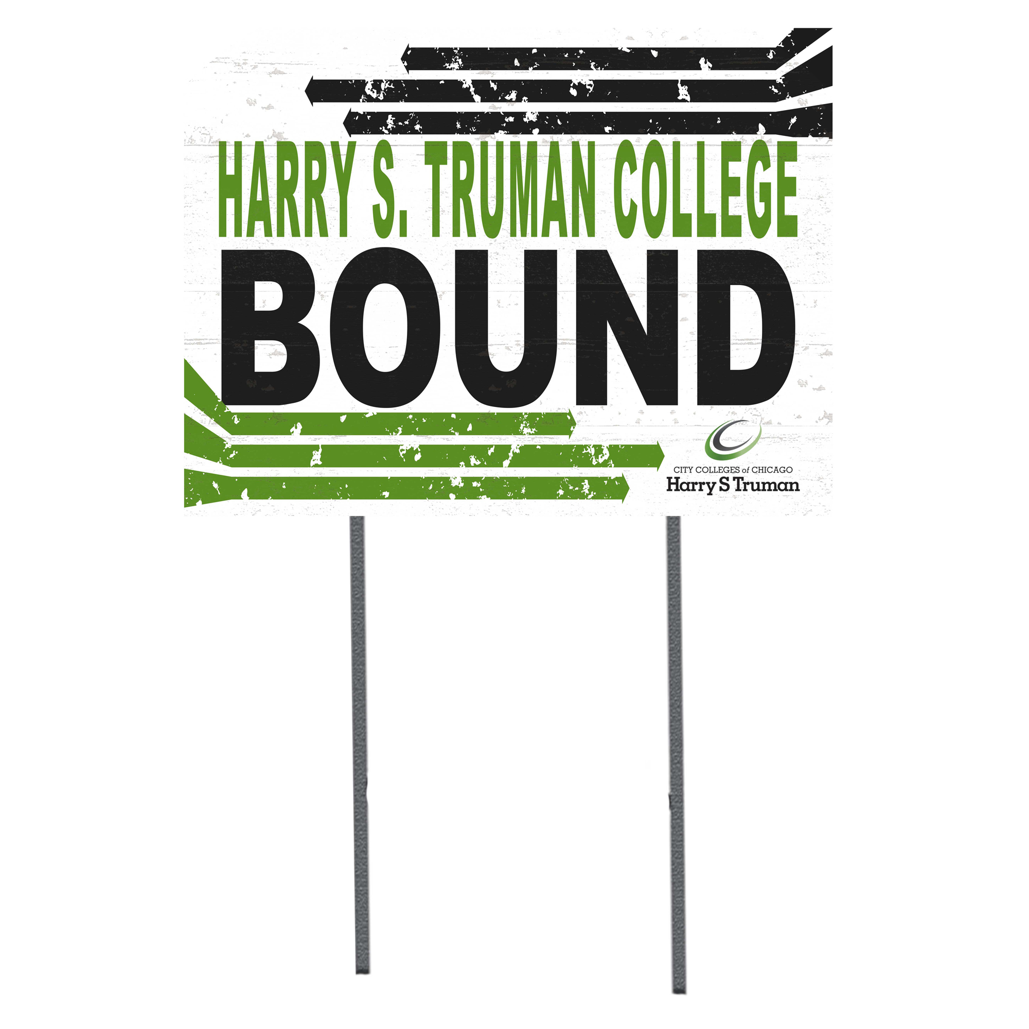 Harry S Truman College Falcons 18'' x 24'' Bound Yard Sign