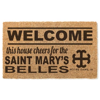 Saint Mary's Belles 18" x 30" Welcome Doormat