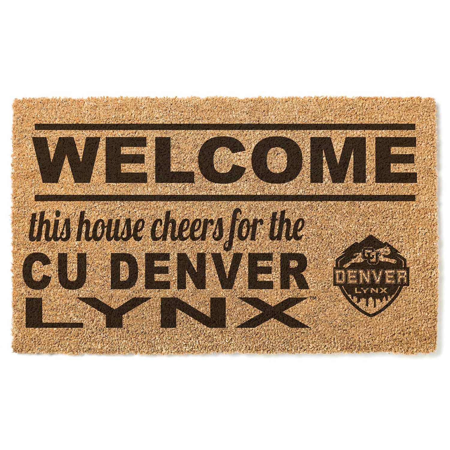 CU Denver Lynx 18" x 30" Welcome Doormat