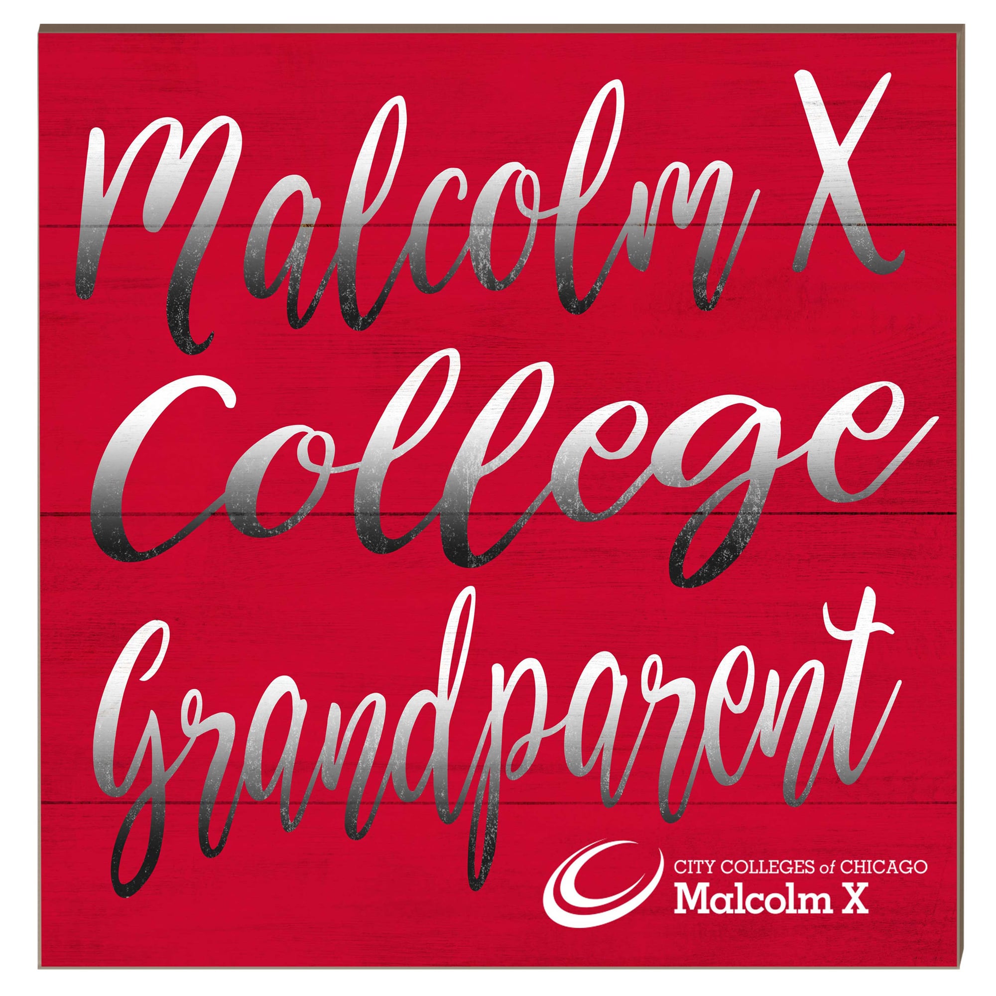 Malcolm X College Hawks 10" x 10" Grandparent Plaque