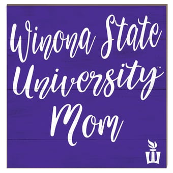 Winona State Warriors 10" x 10" Mom Plaque