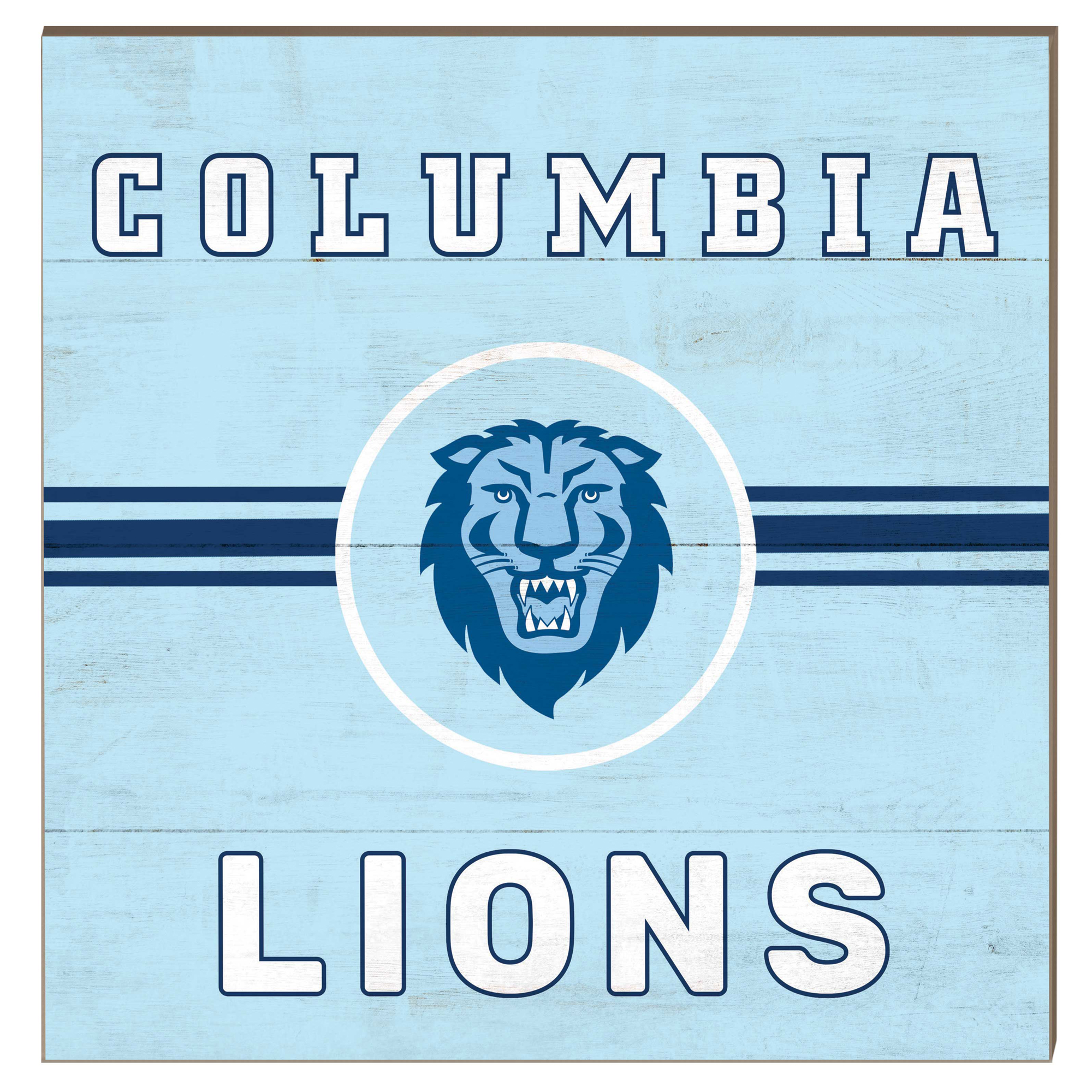 Columbia University 10" x 10" Retro Team Sign