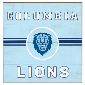 Columbia University 10" x 10" Retro Team Sign