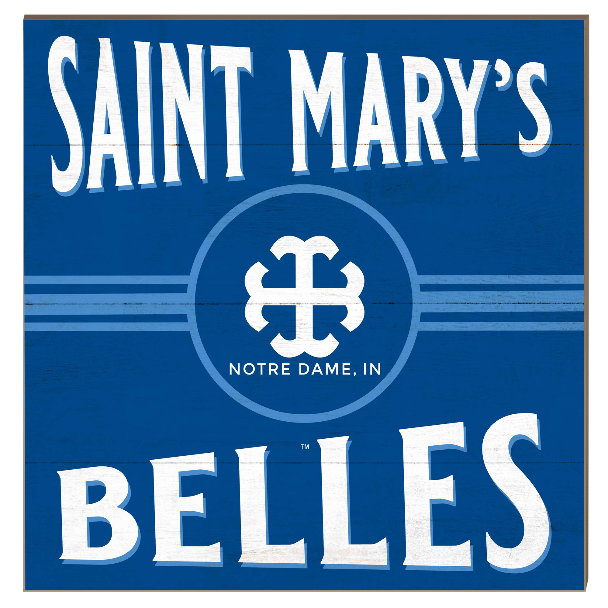 Saint Mary's Belles 10" x 10" Retro Team Sign